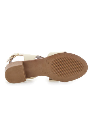 Sandali Sand iz pravega usnja s peto 4 cm Pittarello Look 243080