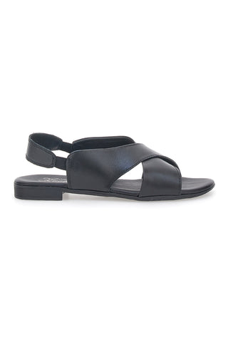 Črni sandali iz prave usnje Pittarello Look 225435