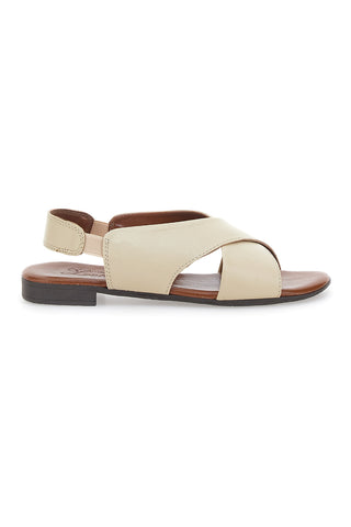 Ploščati sandali iz pravega usnja Pittarello Look 225435