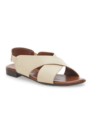 Ploščati sandali iz pravega usnja Pittarello Look 225435
