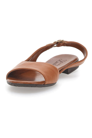 Ploščati sandali Brandy iz pravega usnja Pittarello Look 225110
