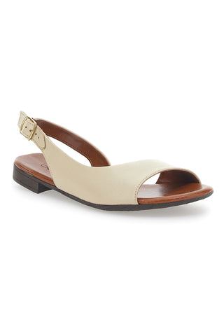 Ploščati sandali iz pravega usnja Pittarello Look 225110