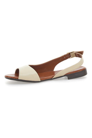 Ploščati sandali iz pravega usnja Pittarello Look 225110