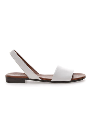 Bele sandale z usnjenim podplatom Pittarello Look 225140