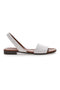 Bele sandale z usnjenim podplatom Pittarello Look 225140