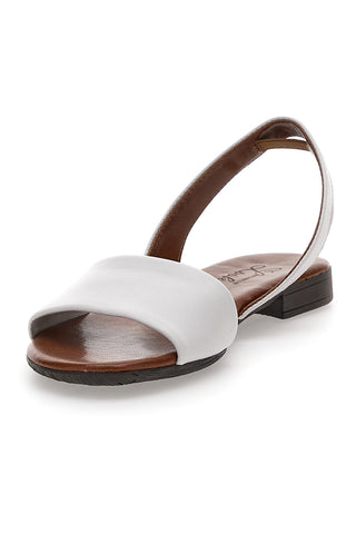 Bele sandale z usnjenim podplatom Pittarello Look 225140