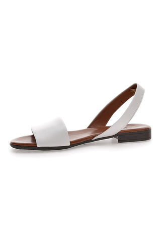Bele sandale z usnjenim podplatom Pittarello Look 225140
