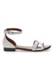 Bele sandale z usnjenim podplatom Pittarello Look 225410