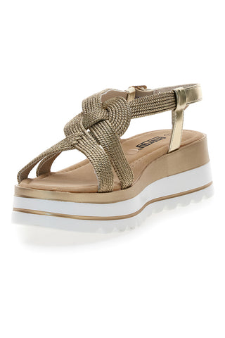 Sandali Platino s platformo 5,5 cm Energy 495
