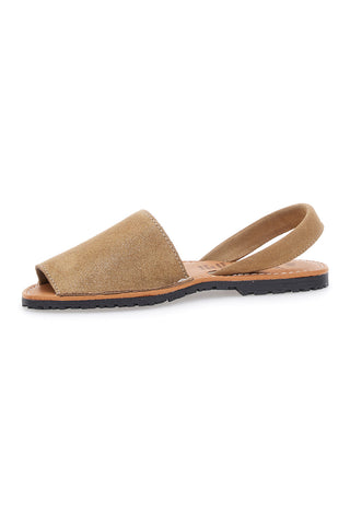 Sandali Minorchine Beige iz usnja Fly Nature 204
