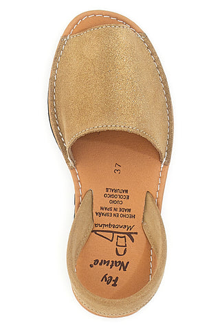 Sandali Minorchine Beige iz usnja Fly Nature 204