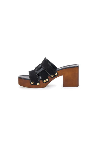 Črni cokli s peto 9 cm Pittarello Love 5387