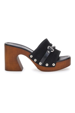 Črni cokli s peto 9 cm Pittarello Love 15495