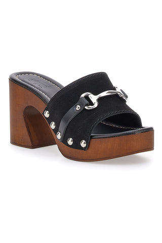 Črni cokli s peto 9 cm Pittarello Love 15495