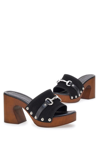 Črni cokli s peto 9 cm Pittarello Love 15495