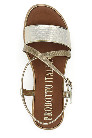 Poletne sandale Gold Made in Italy Mio Tempo 4161