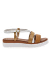 Sandali Cognac Made In Italy Mio Tempo 4827