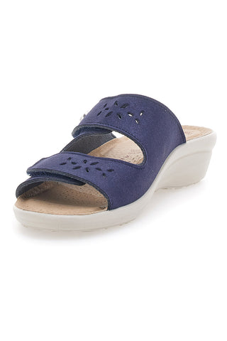 Modre natikače Made in Italy z nastavljivimi trakovi Fly Flot 45663