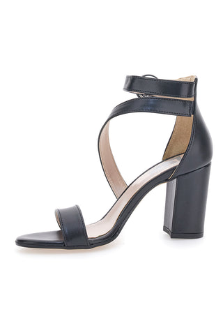 Črne sandale s peto Pittarello Love 937