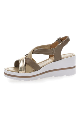 Sandali z platformo Oro Pittarello 191001