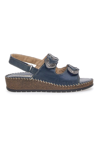 Sandali Navy Sling-back z velcro zaponko Pittarello 42063
