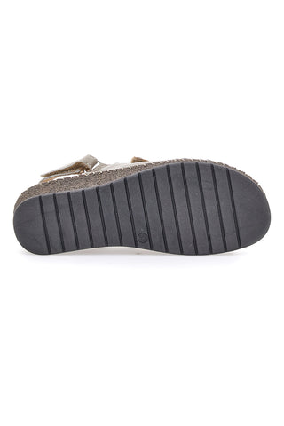 Sandali Taupe Sling-back z velcro Pittarello 42063