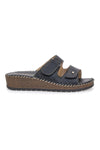 Črne copate Comfort Vera Pelle Pittarello 42062