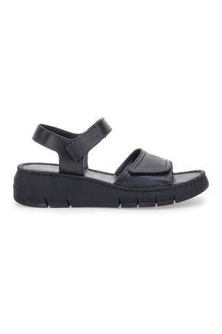 Črne sandale z velcro trakovi Mio Tempo 350005
