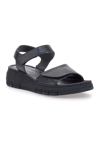 Črne sandale z velcro trakovi Mio Tempo 350005