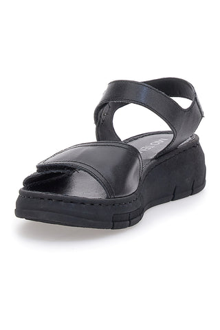 Črne sandale z velcro trakovi Mio Tempo 350005