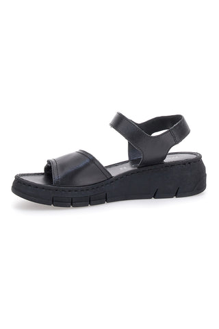 Črne sandale z velcro trakovi Mio Tempo 350005