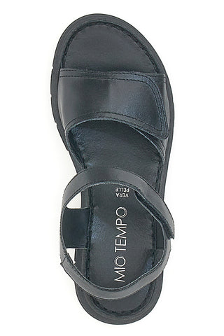 Črne sandale z velcro trakovi Mio Tempo 350005