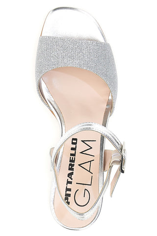 Sandali s srebrnim peto Pittarello Glam 4214
