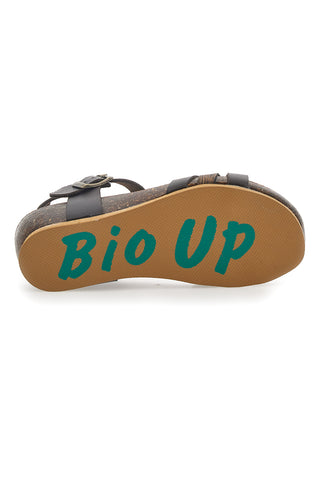 Črni sandali z zaponko Bio Up 22307
