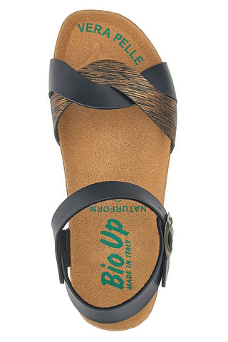 Sandali z jermenčkom, črni Bio Up 22711