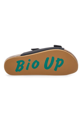 Črne natikače z nastavljivimi trakovi Bio Up 26413