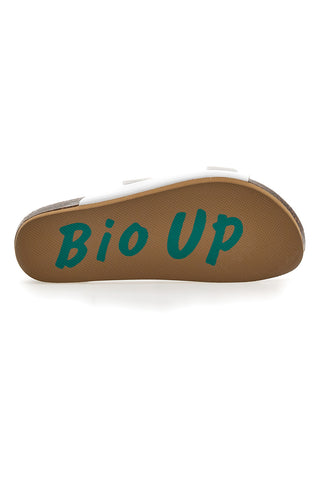 Bele natikače z dvojno zaponko Bio Up 25413