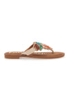Rjave japonke z biseri Fun Beach 468