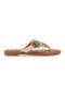 Rjave japonke z biseri Fun Beach 468