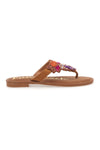 Rjave japonke z biseri Fun Beach 468