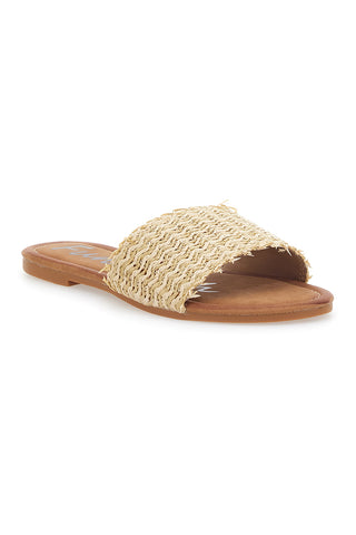 Bele natikače Flat Beige Fun Beach 470