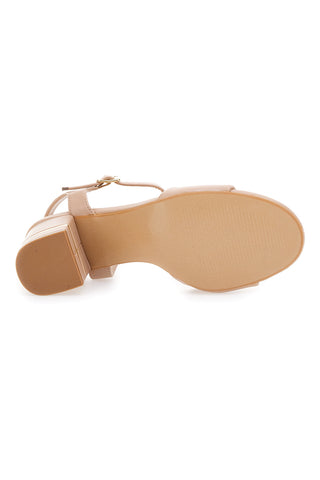 Sandali Nude s peto 7,5 cm Cafe' Cost 230688