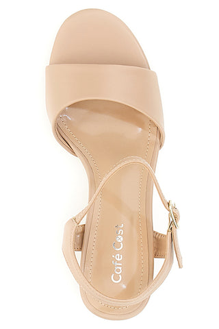 Sandali Nude s peto 7,5 cm Cafe' Cost 230688