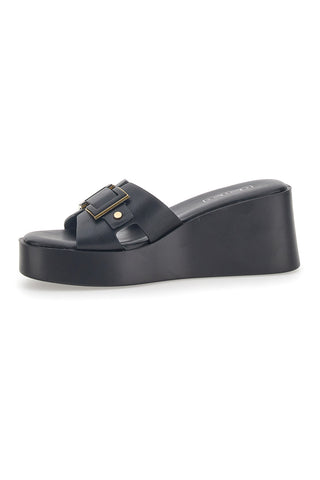 Črne natikače Platform Rock'n Doll 390275