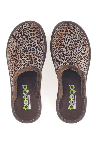 Rjave copate Animalier Beego 6332