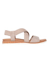 Bež sandali z elastičnimi trakovi Skechers Desert Kiss Low