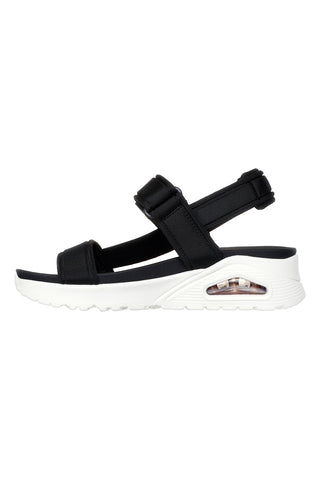 Črni veganski sandali z velcro trakom Skechers Uno - Summer Stand2