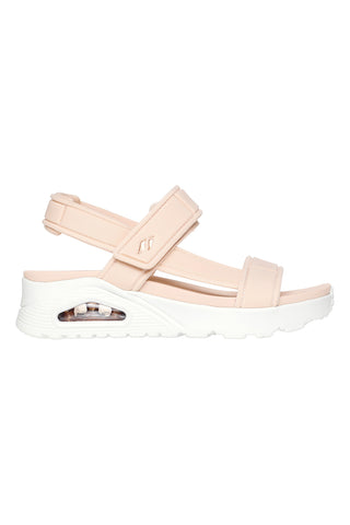 Veganske roza sandale z velcro trakom Skechers Uno - Summer Stand2