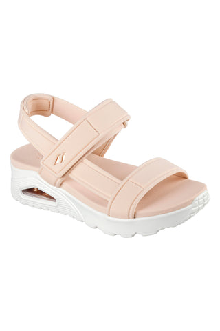 Veganske roza sandale z velcro trakom Skechers Uno - Summer Stand2