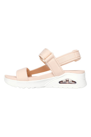 Veganske roza sandale z velcro trakom Skechers Uno - Summer Stand2